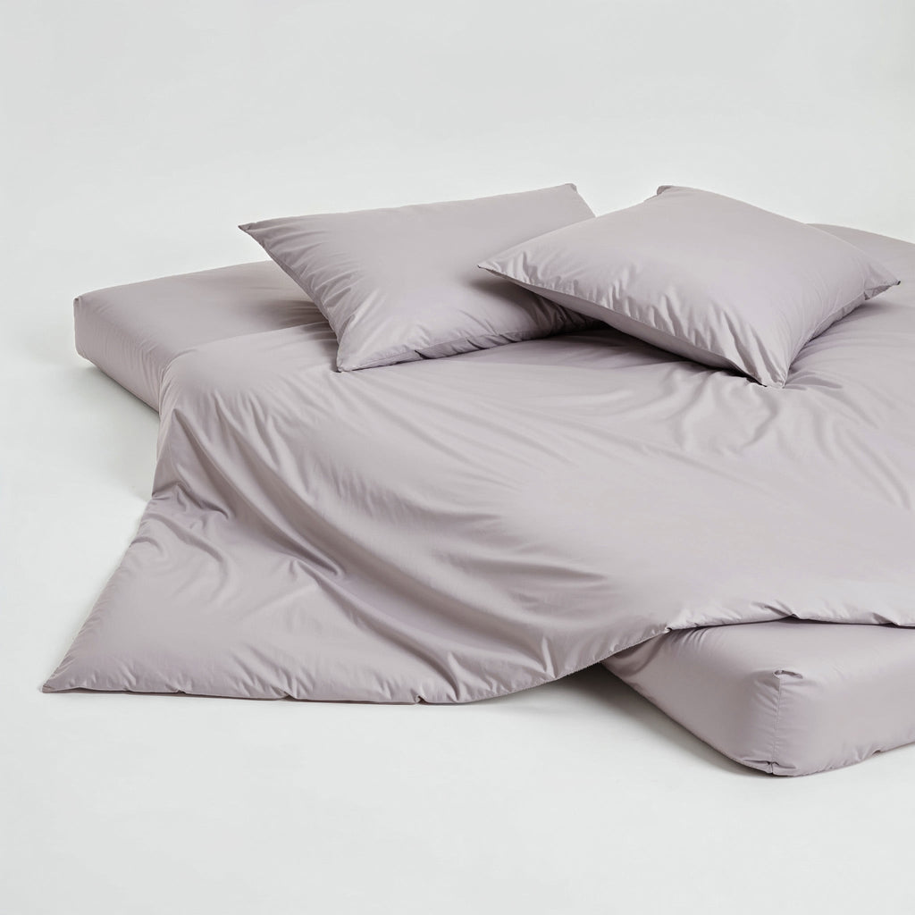 Australian Cotton Sateen Duvet Cover in Stripe and Solid - Image 40