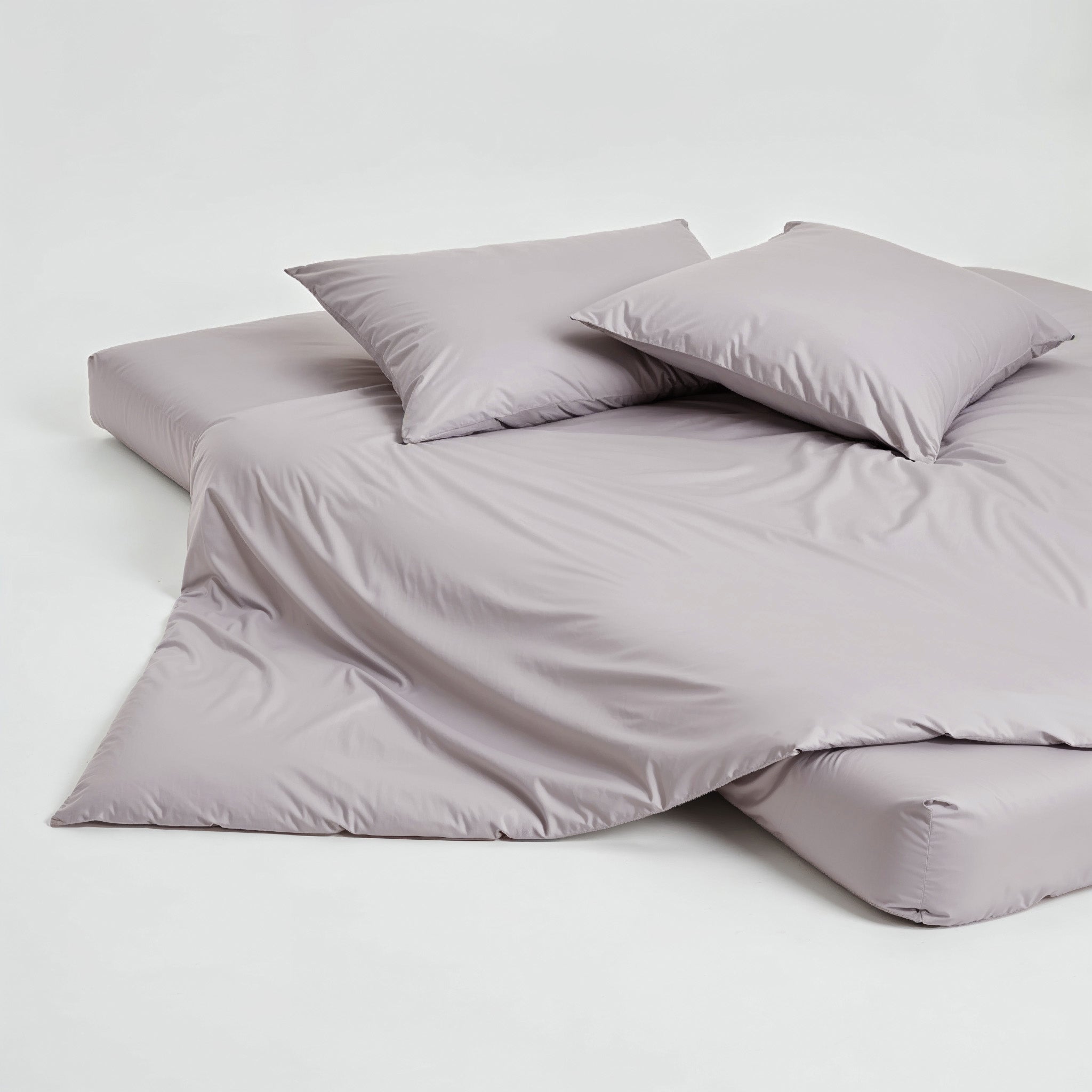 Australian Cotton Sateen Duvet Cover in Stripe and Solid - Image 40