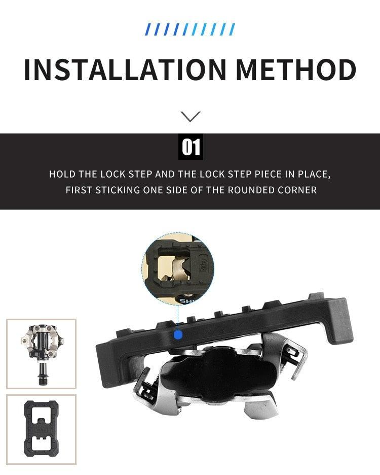 Bike Pedal Platform Adapter Universal Clipless to Flat Converter