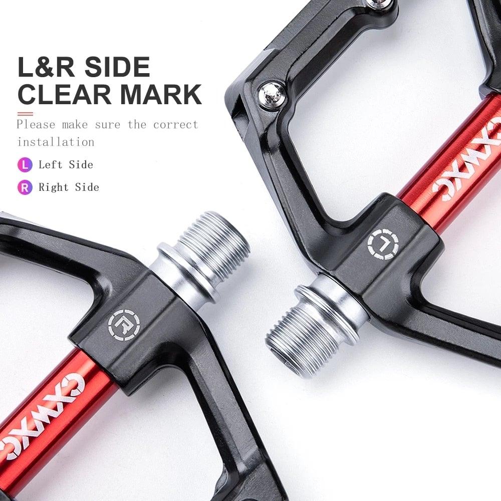 Advanced 4-Bearing Aluminum Flat Platform Mountain Bike Pedals