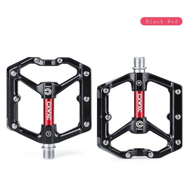 Advanced 4-Bearing Aluminum Flat Platform Mountain Bike Pedals
