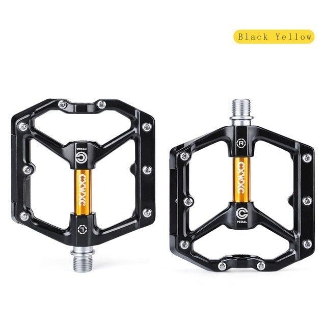 Advanced 4-Bearing Aluminum Flat Platform Mountain Bike Pedals