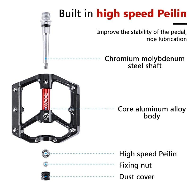 Ultra Light Sealed Bearing Platform Pedals for Mountain Bikes