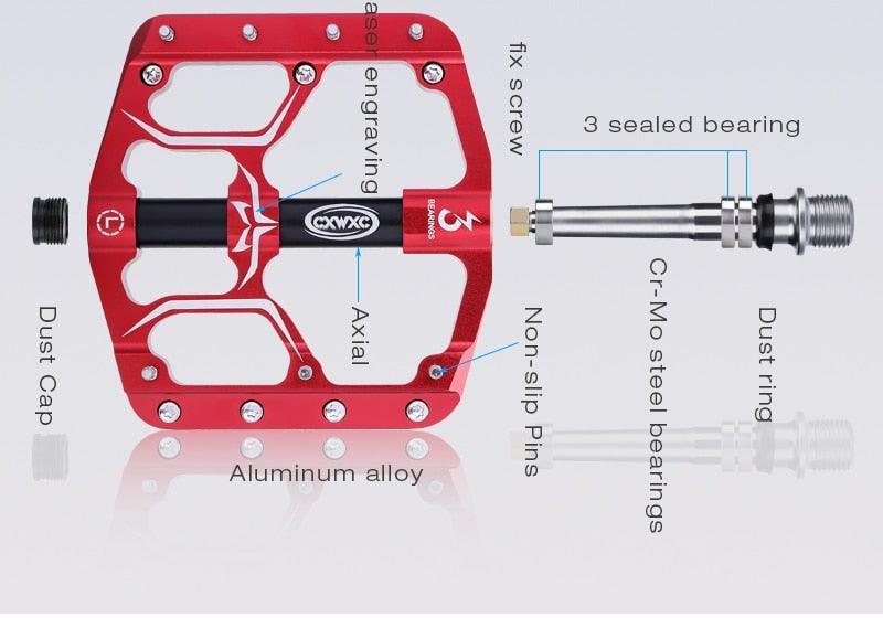 Ultra Light Sealed Bearing Platform Pedals for Mountain Bikes