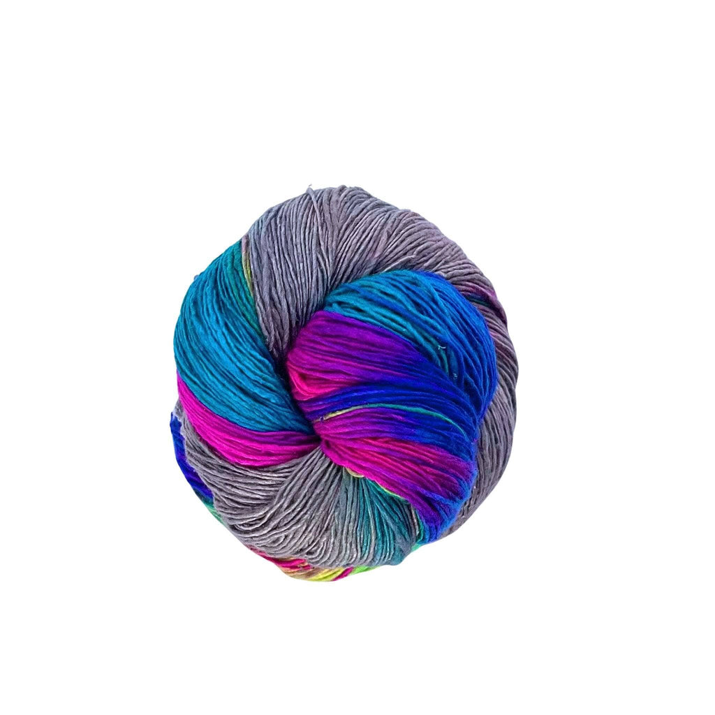 Peek-a-Boo Lace Weight Recycled Silk Yarn for Artisan Projects