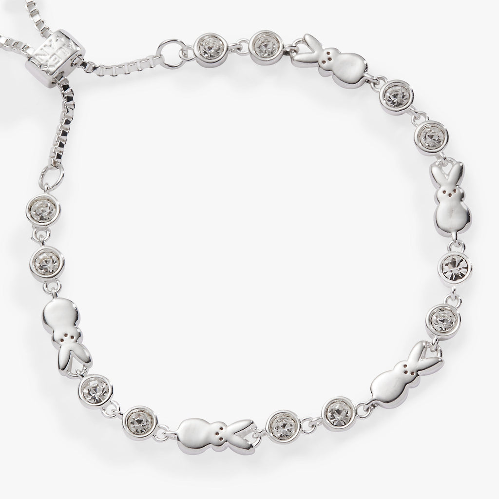 PEEPS® Bunny Bolo Bracelet with Crystal Accents