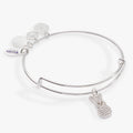 PEEPS® Crystal Bunny Bangle in Silver and White