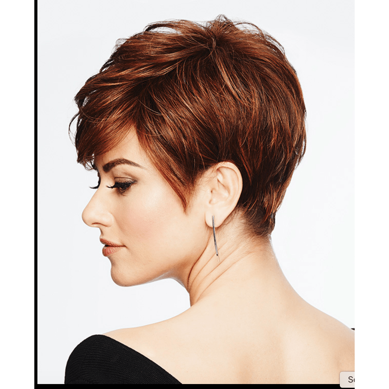 Perfect Pixie Wig: Chic Modern Layered Cut in Auburn and Brown