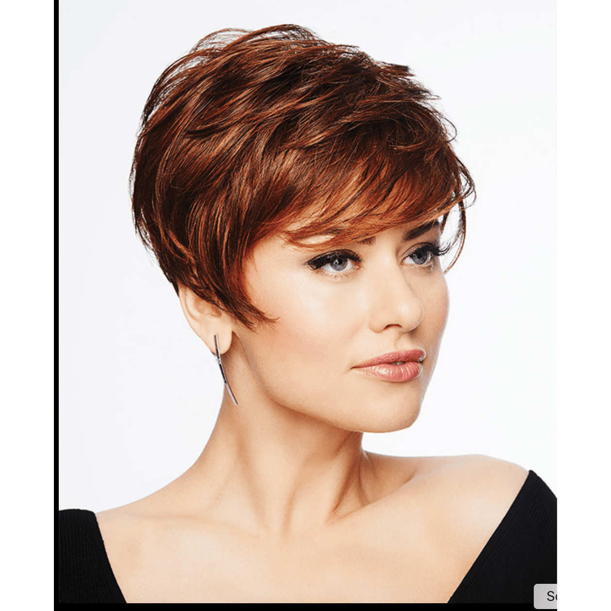Perfect Pixie Wig: Chic Modern Layered Cut in Auburn and Brown