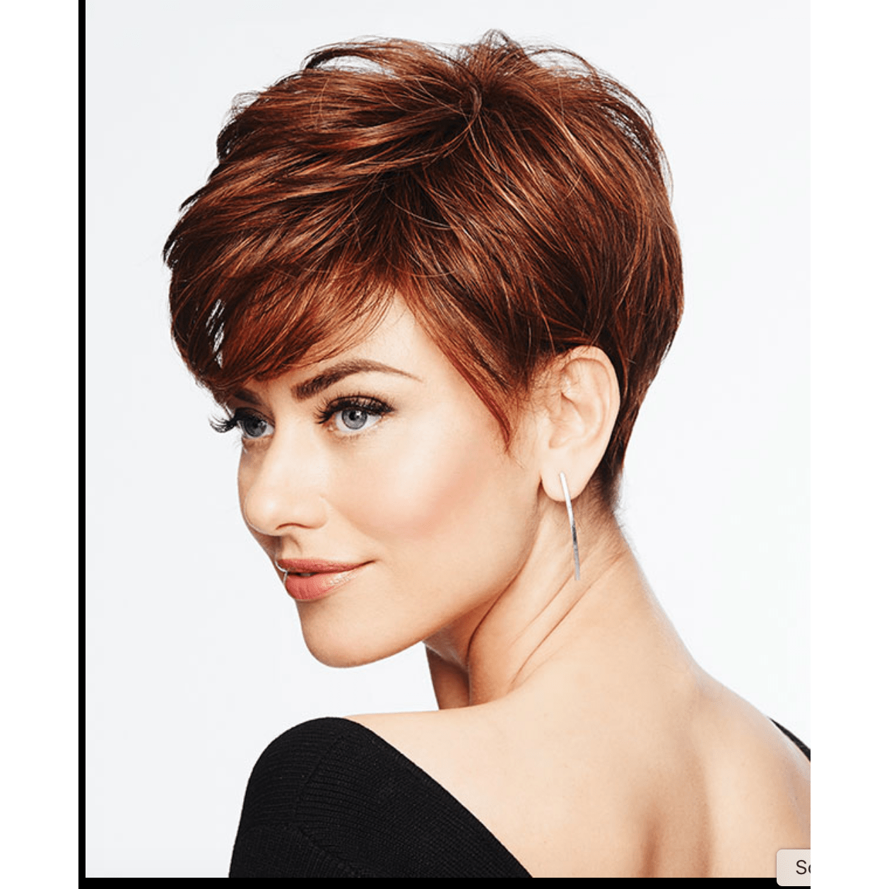 Perfect Pixie Wig: Chic Modern Layered Cut in Auburn and Brown