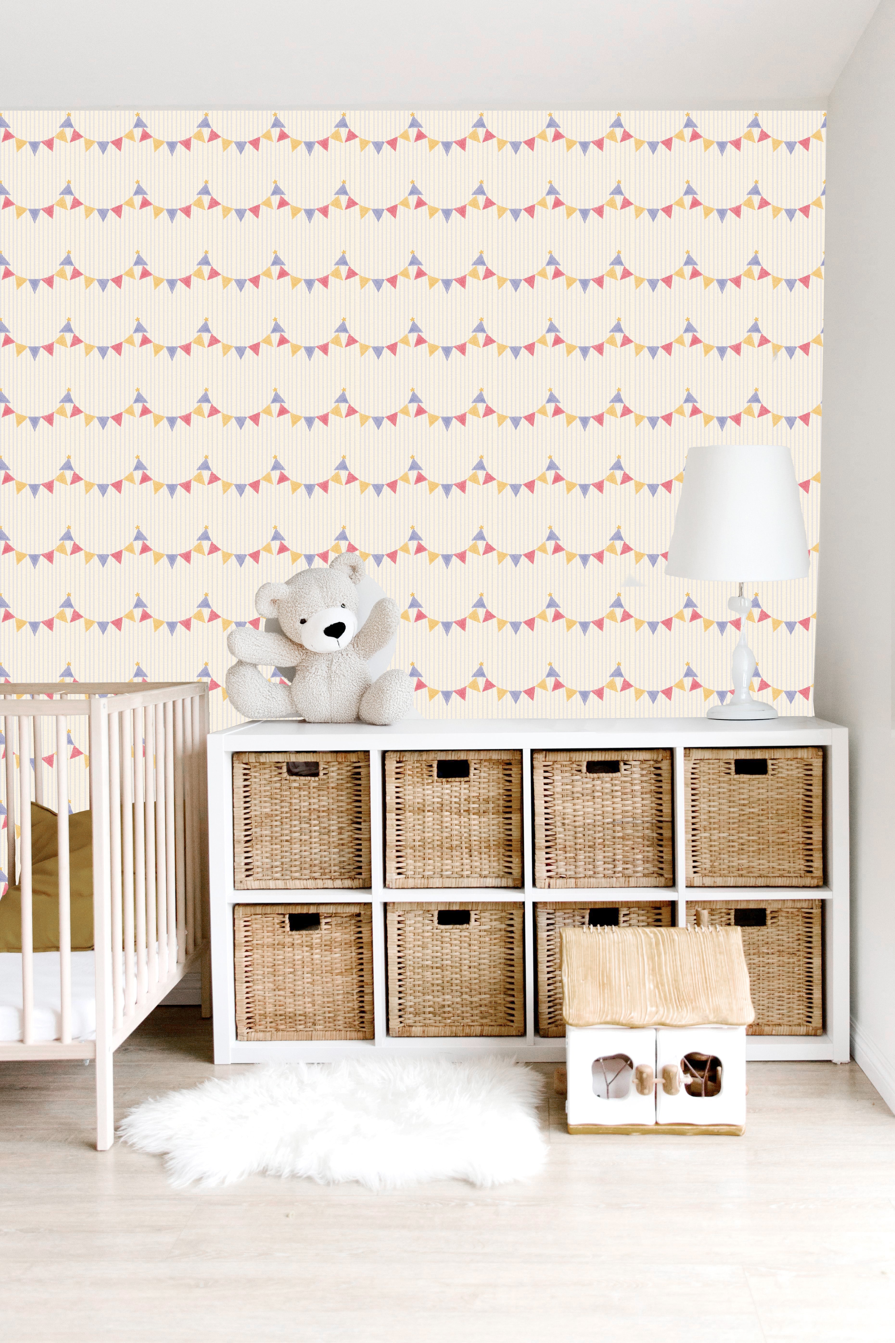 Bunting Wallpaper by Yorkville Studio