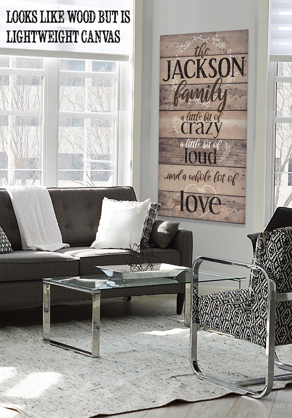 Personalized - Family A Little Bit Of Crazy - Canvas