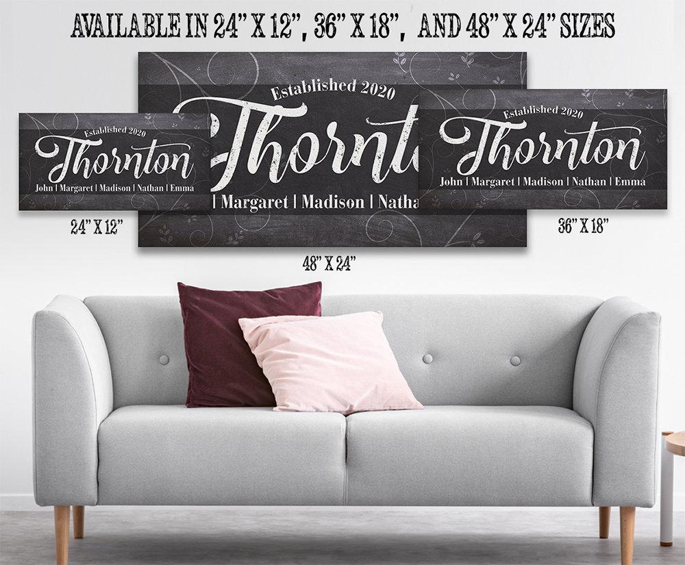 Personalized - Family Name - Canvas