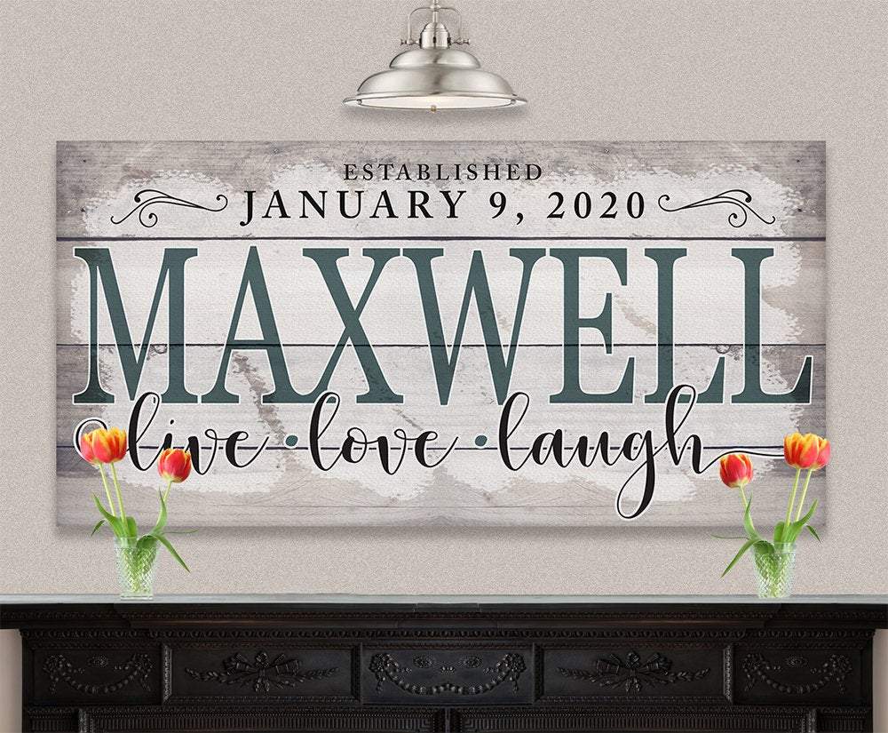 Personalized - Family Name - Canvas