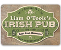 Personalized - Irish Pub - Metal Sign