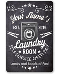 Personalized - Laundry -  Metal Sign