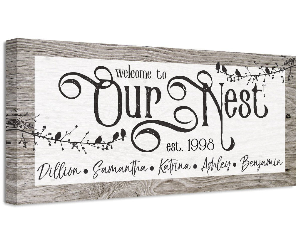 Personalized - Our Nest - Canvas