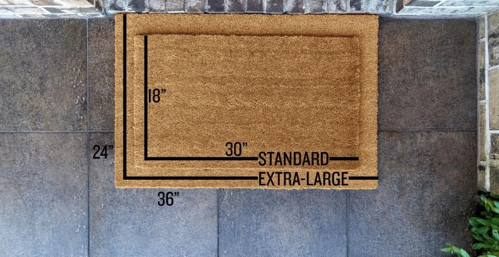 Custom Family Name Doormat – Modern Farmhouse Entryway Decor