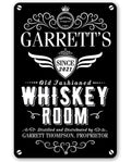 Personalized - Whiskey Room - Metal Sign