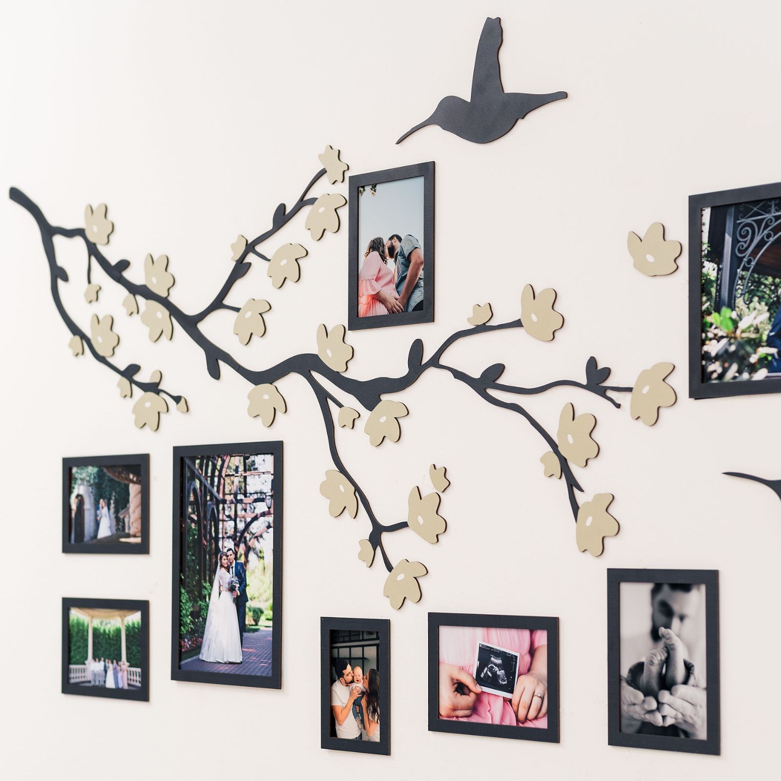 Wooden Family Tree Lineage Wall Art Personalized Ancestry Decor