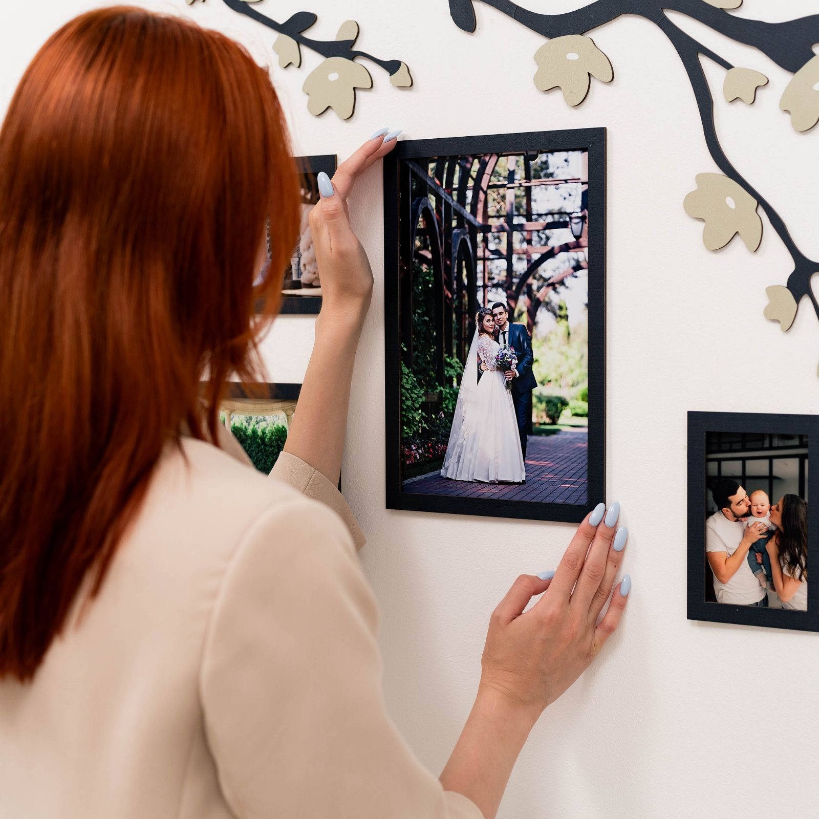 Wooden Family Tree Lineage Wall Art Personalized Ancestry Decor