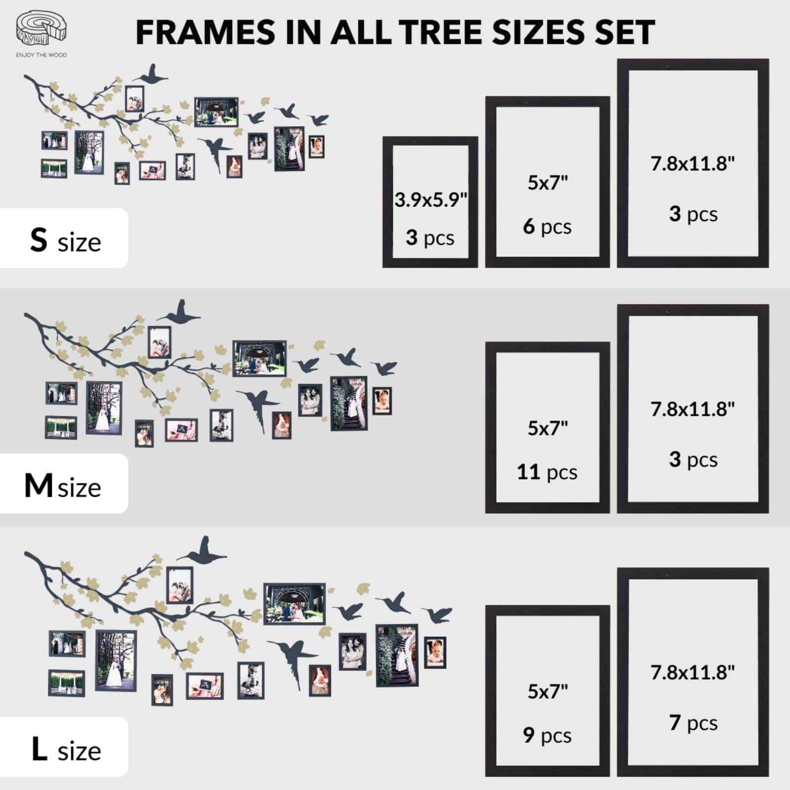 Wooden Family Tree Lineage Wall Art Personalized Ancestry Decor