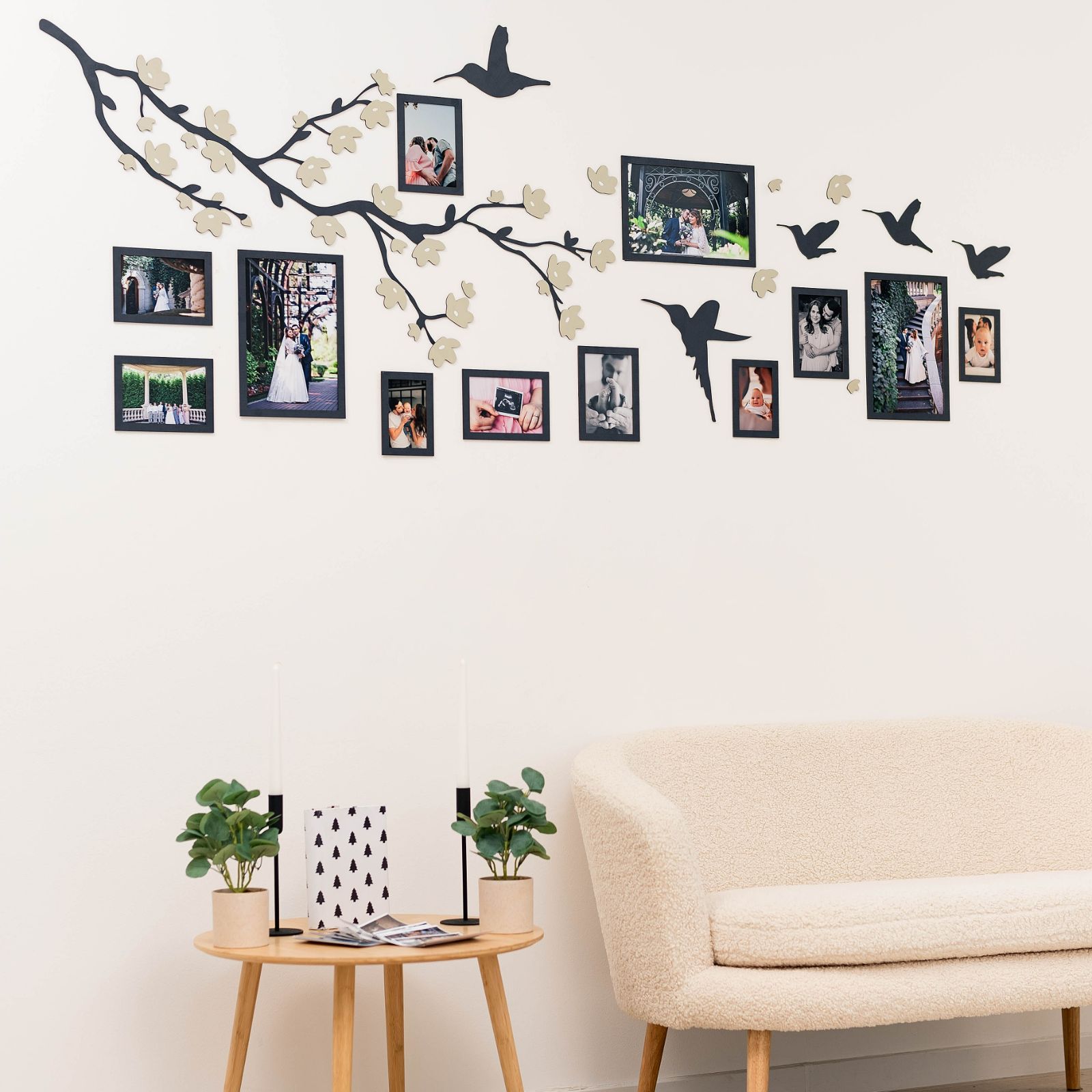 Wooden Family Tree Lineage Wall Art Personalized Ancestry Decor