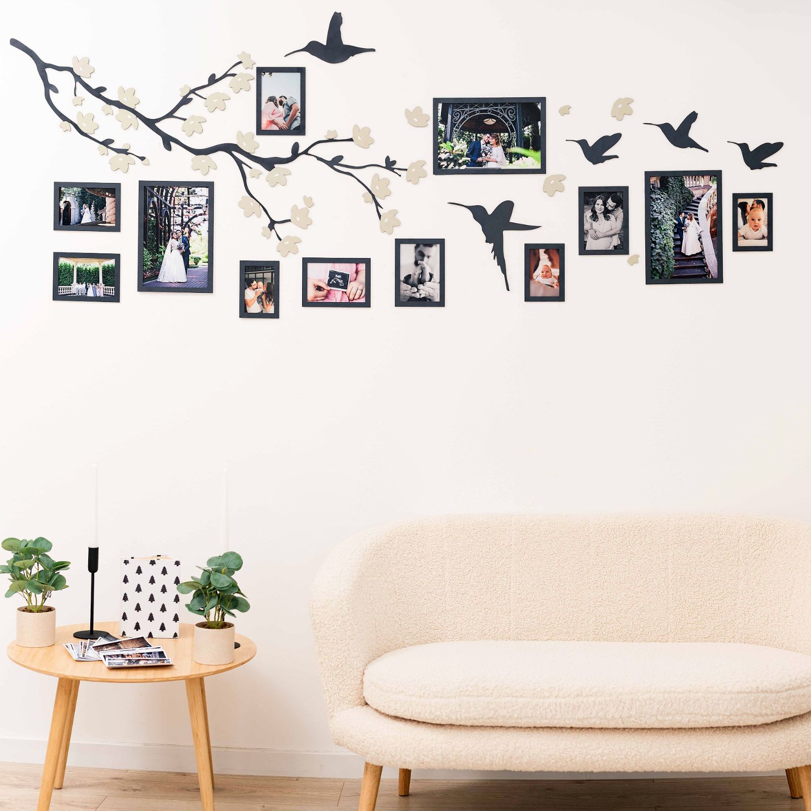 Wooden Family Tree Lineage Wall Art Personalized Ancestry Decor