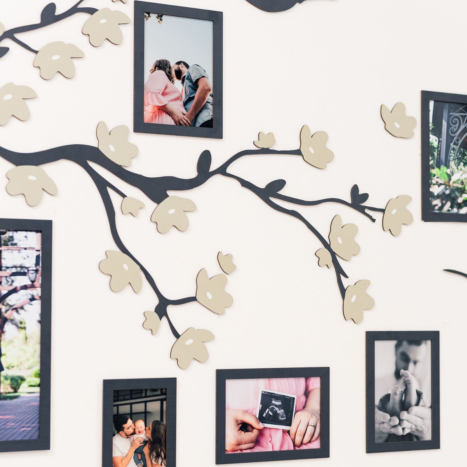 Wooden Family Tree Lineage Wall Art Personalized Ancestry Decor