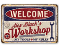 Personalized - Workshop - Metal Sign