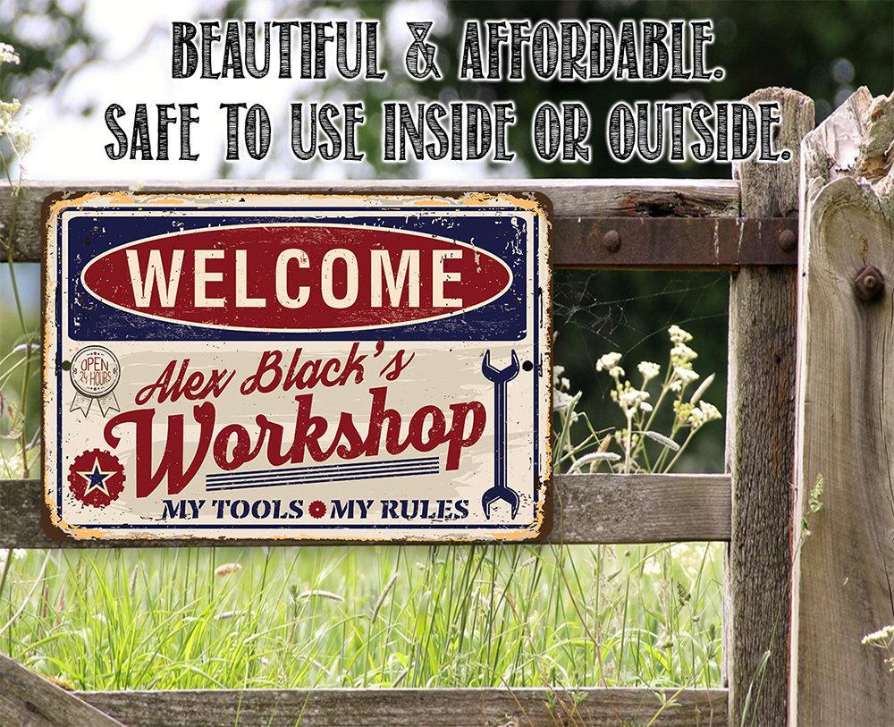 Personalized - Workshop - Metal Sign