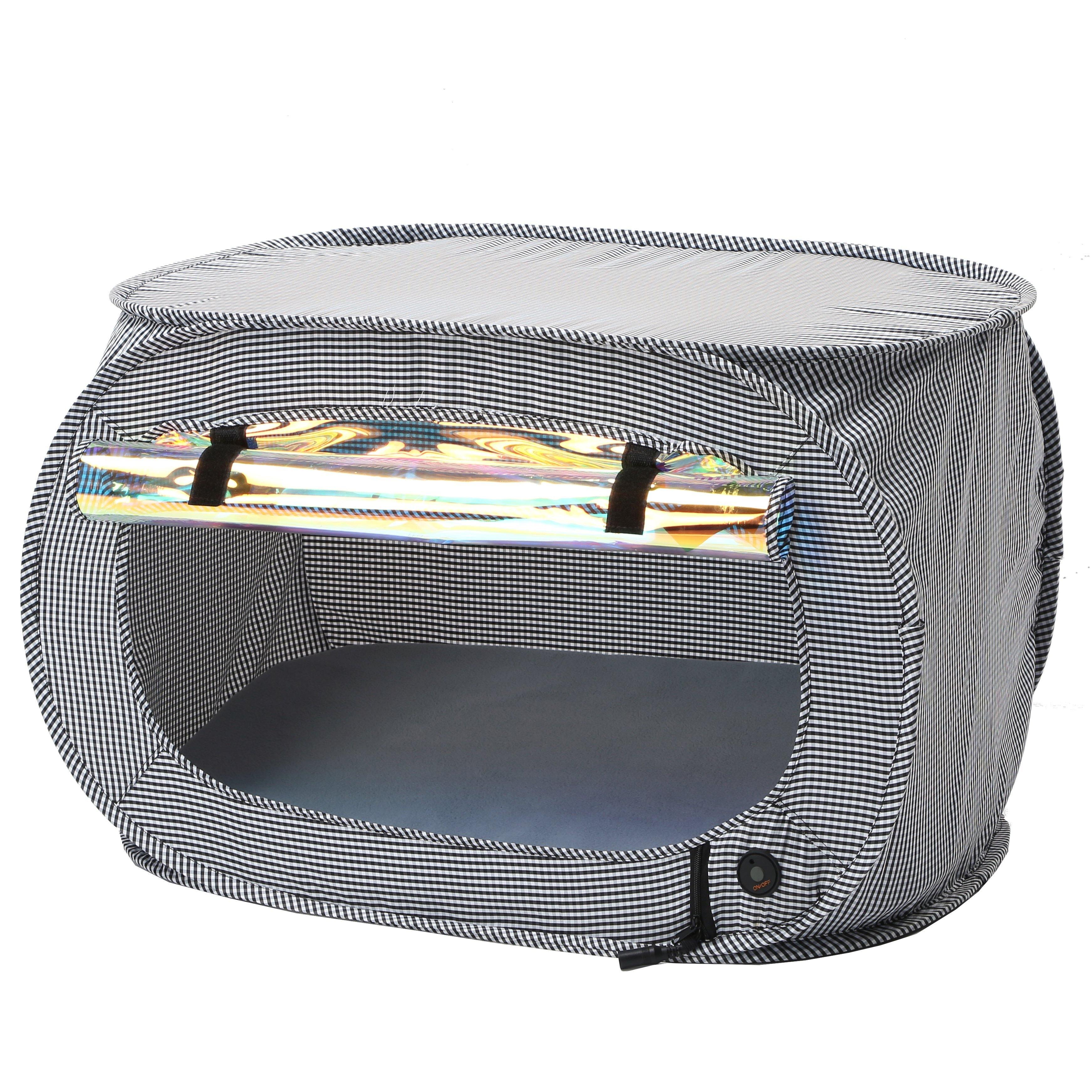Pet Life "Enterlude" Electric Heating Wire Folding Travel Pet Tent Crate