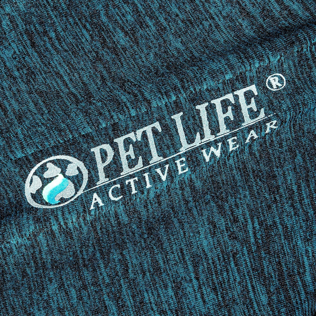 Pet Life ® Active 'Chewitt Wagassy' 4-Way-Stretch Yoga Fitness Long-Sleeve Dog T-Shirt