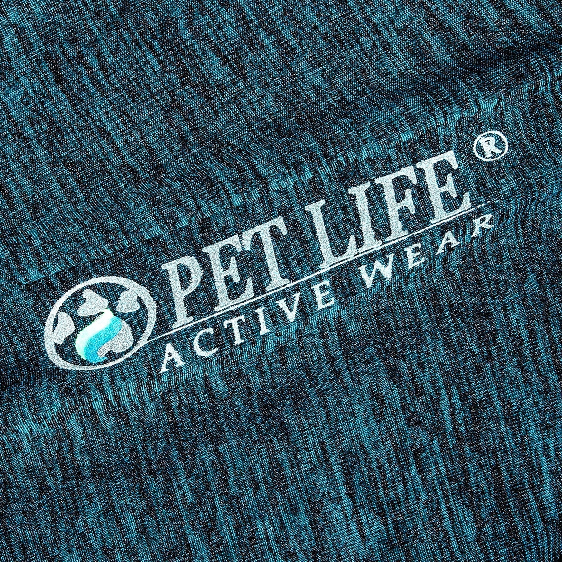 Pet Life ® Active 'Chewitt Wagassy' 4-Way-Stretch Yoga Fitness Long-Sleeve Dog T-Shirt