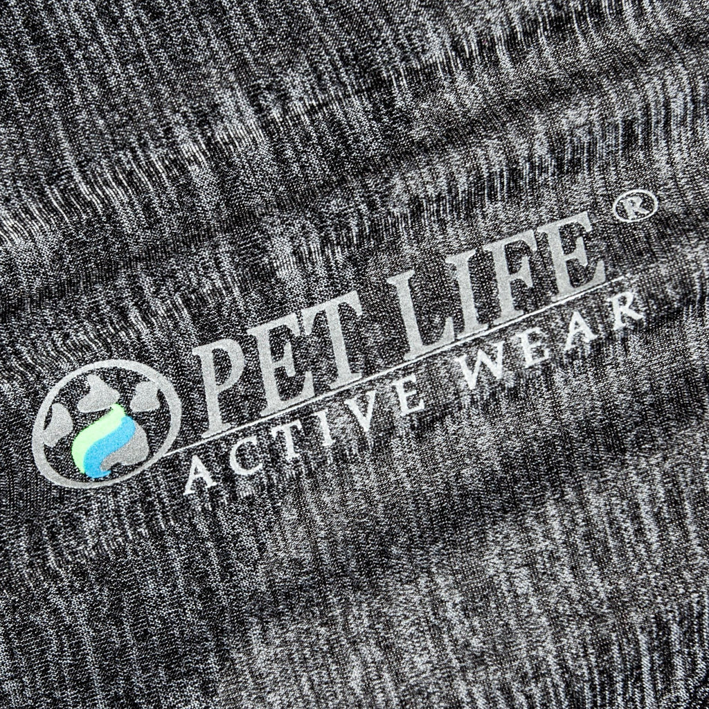 Pet Life ® Active 'Chewitt Wagassy' 4-Way-Stretch Yoga Fitness Long-Sleeve Dog T-Shirt