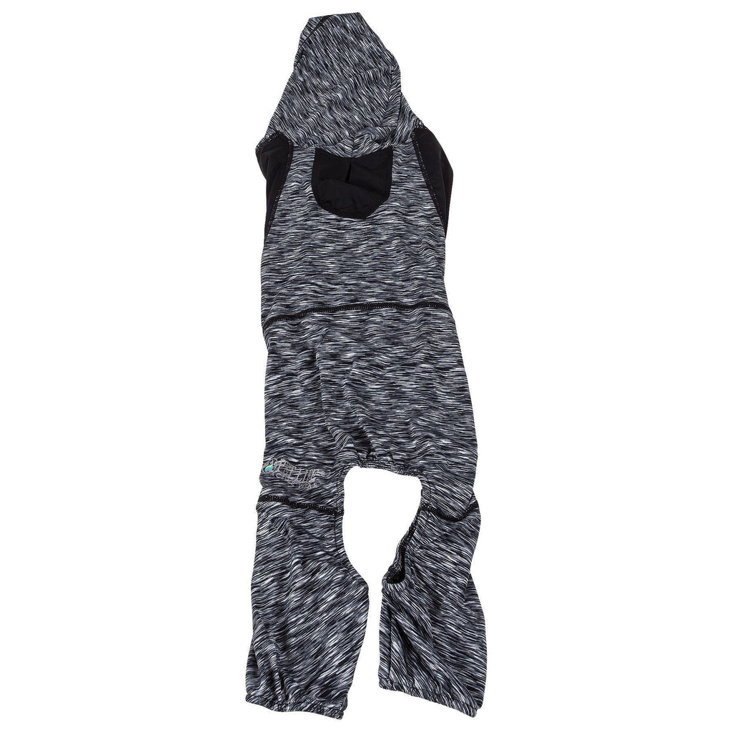 Pet Life ® Active 'Downward Dog' 4-Way-Stretch Fitness Yoga Dog Tracksuit Hoodie