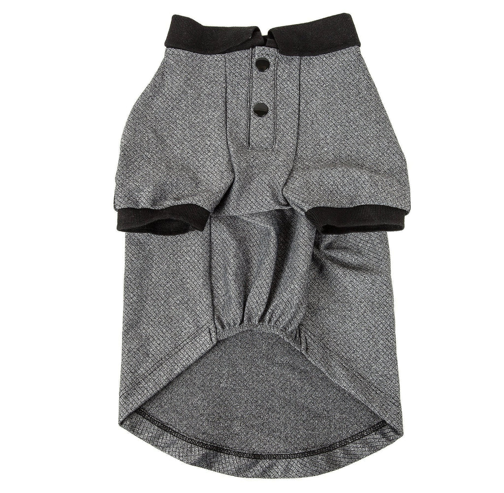 Pet Life ® Active 'Fur-Flex' Stretch and Quick-Dry Anti-Odor Fitness Yoga Dog Polo T-Shirt