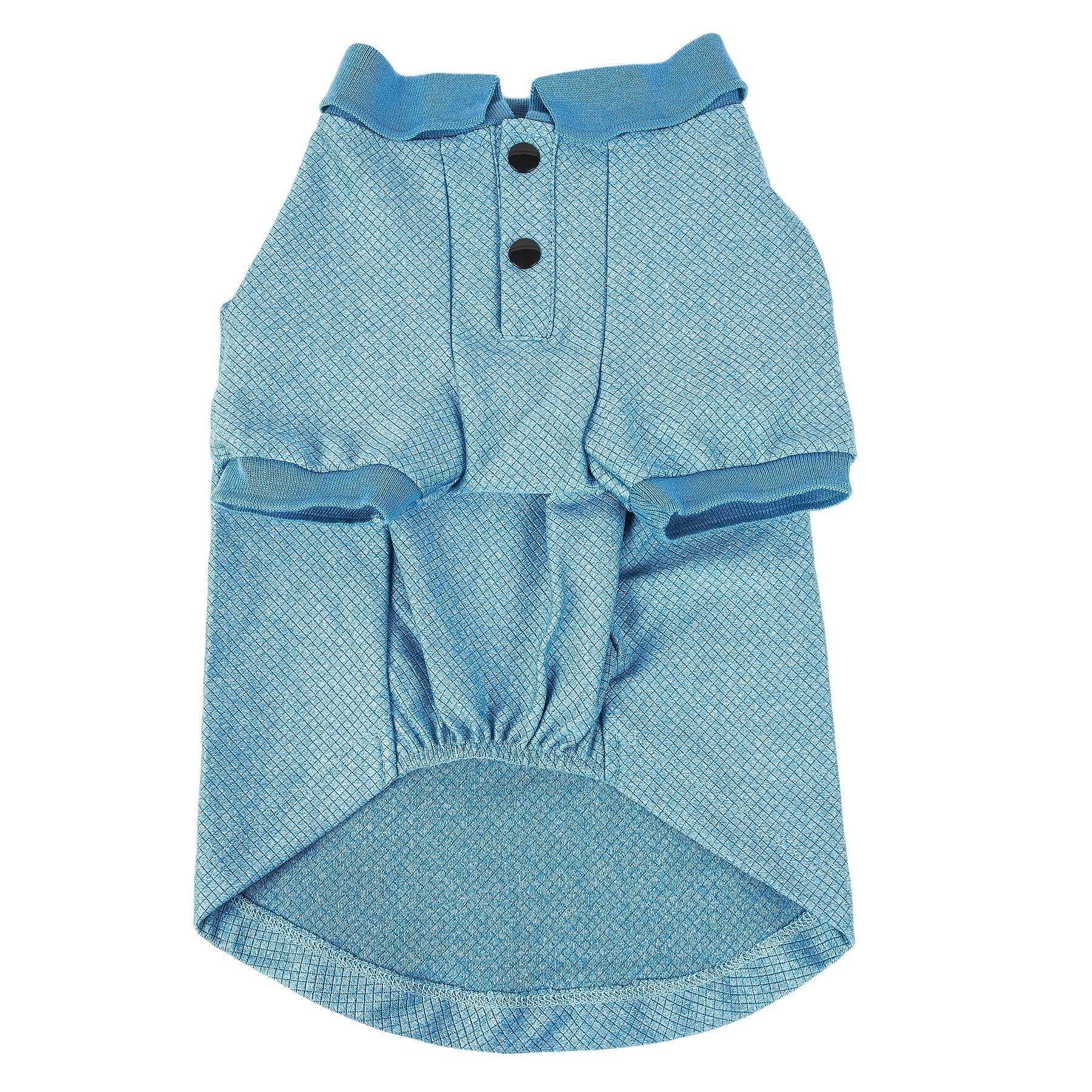 Pet Life ® Active 'Fur-Flex' Stretch and Quick-Dry Anti-Odor Fitness Yoga Dog Polo T-Shirt