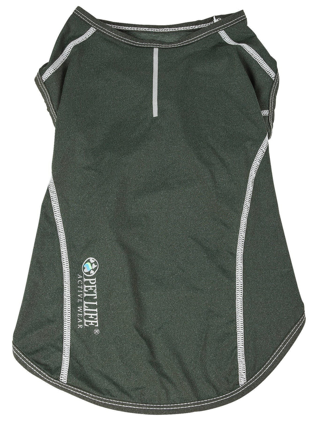 Pet Life ®  Active 'Racerbark' 4-Way-Stretch Yoga Fitness Dog T-Shirt Tank Top