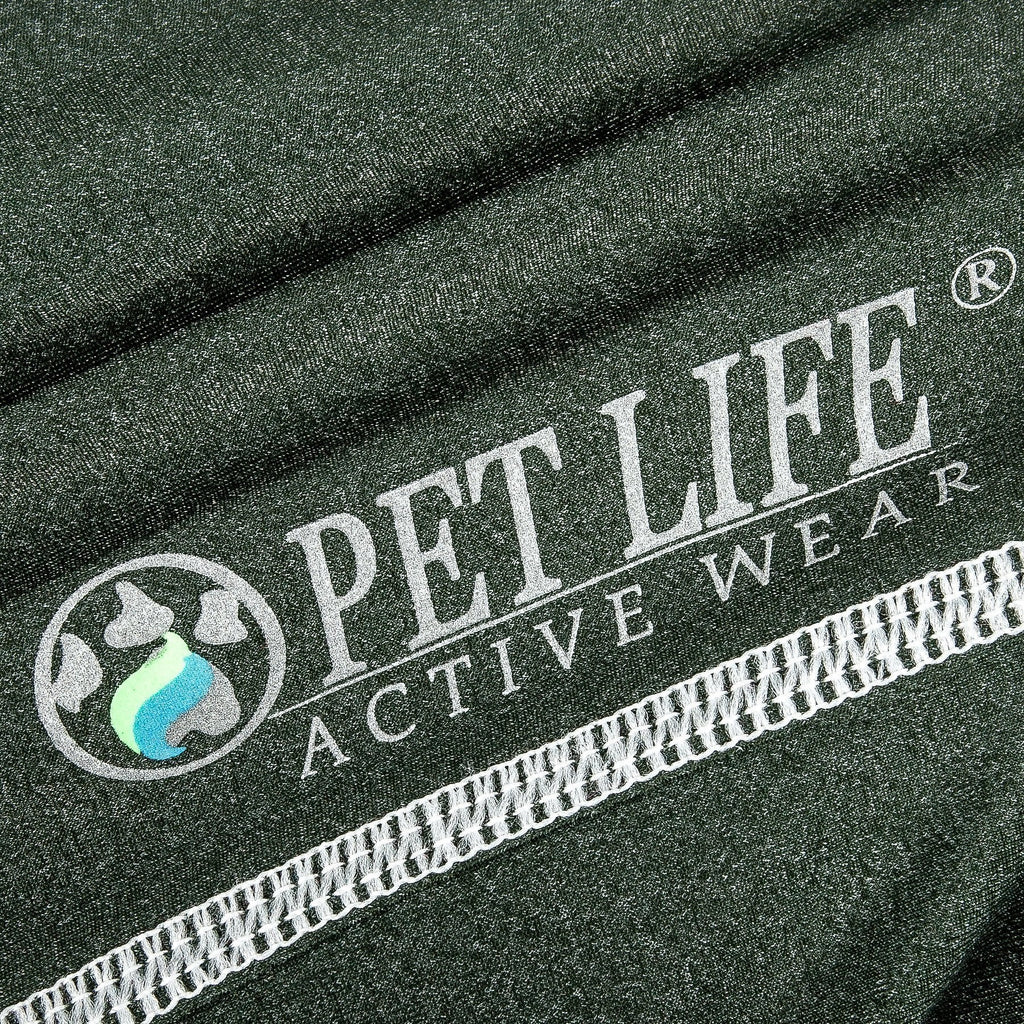 Pet Life ®  Active 'Racerbark' 4-Way-Stretch Yoga Fitness Dog T-Shirt Tank Top