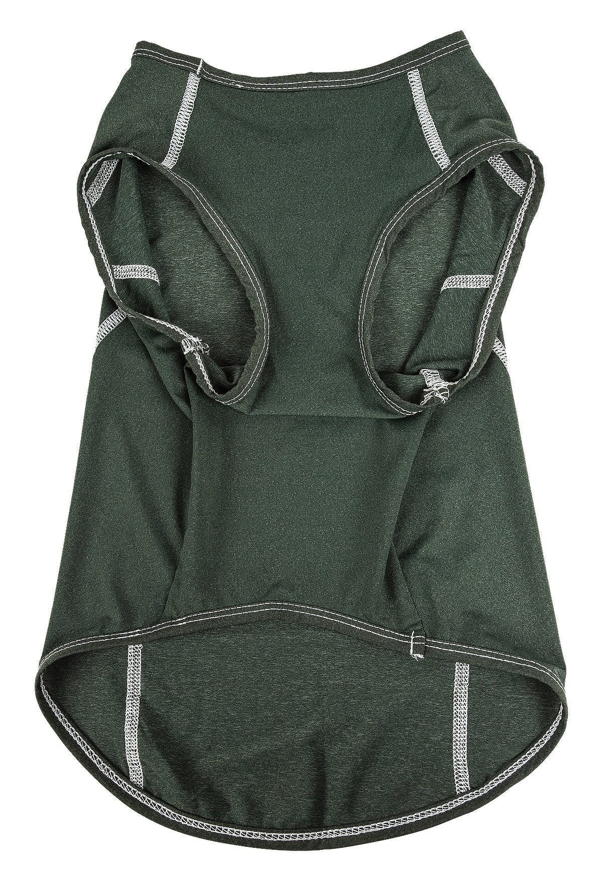 Pet Life ®  Active 'Racerbark' 4-Way-Stretch Yoga Fitness Dog T-Shirt Tank Top