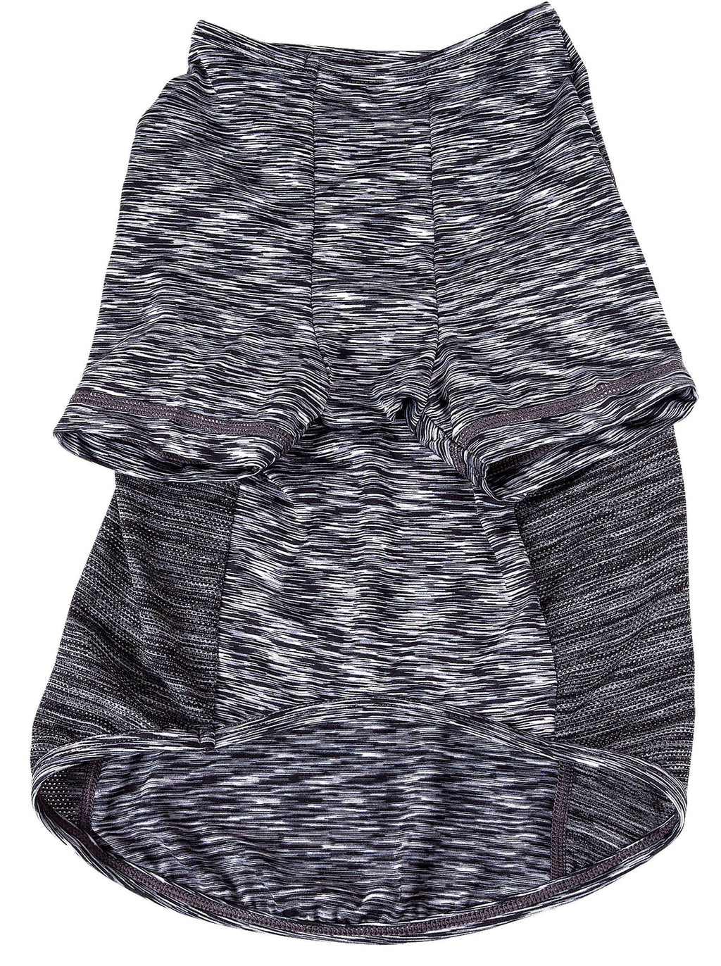 Pet Life ® Active 'Warf Speed' Heathered Ultra-Stretch Yoga Fitness Dog T-Shirt