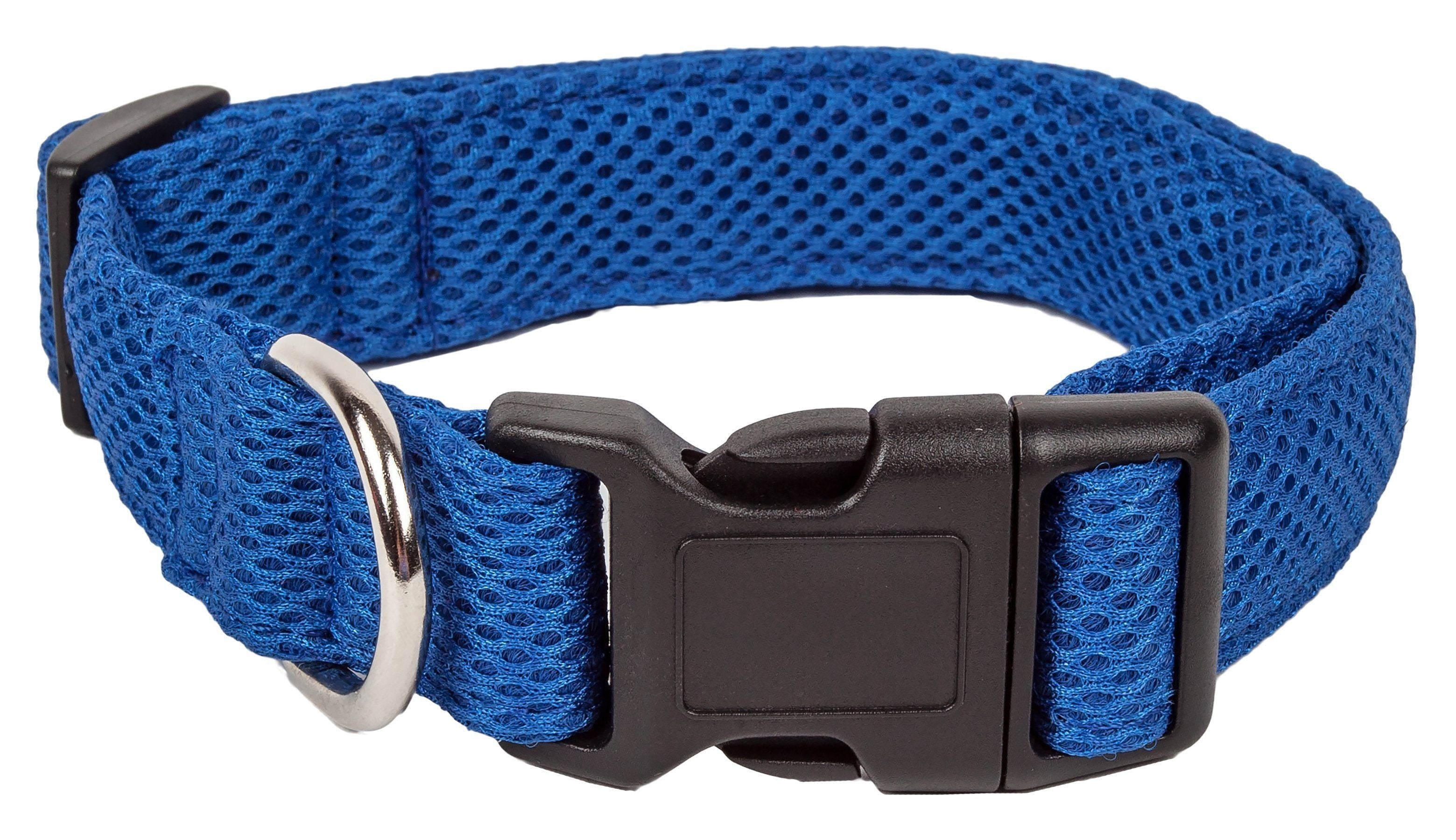 Pet Life ®  'Aero Mesh' Dual-Sided Breathable and Adjustable Thick Mesh Dog Collar