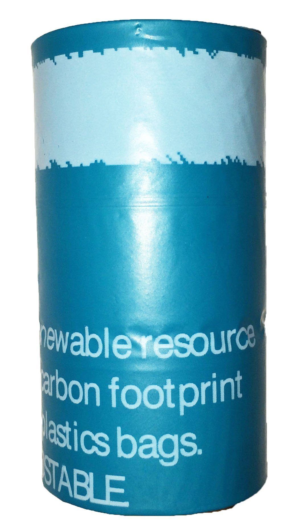 Pet Life ® 'Bio-Hybrid' 100% Recyclable Thermoplastic and Polyethylene Carbon Reduced Eco-Friendly Pet Cat Dog Waste Bags from Renewable Thermoplastic Starch - Dispenser and 2 Pack of Rolls