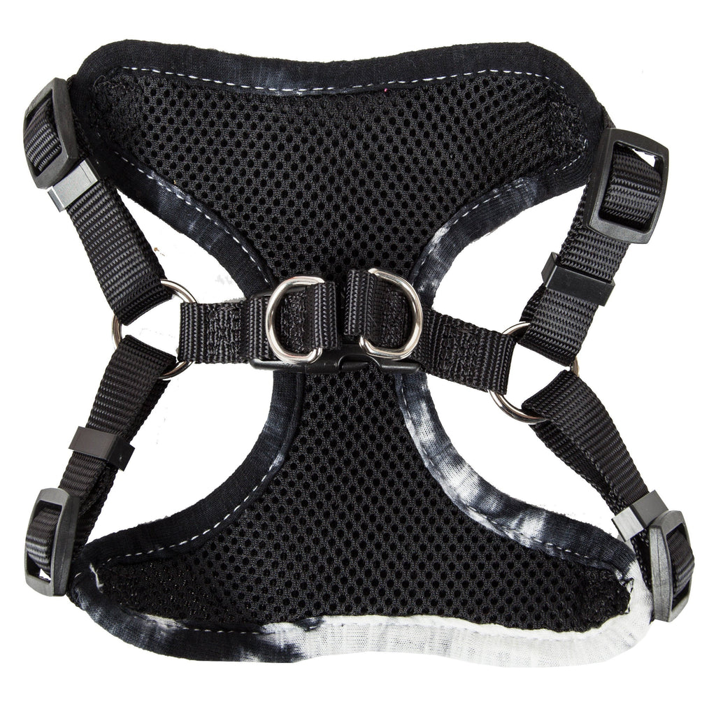 Pet Life ®  'Bonatied' Mesh Reversed Adjustable Fashion Dog Harness W/ Designer Neck Tie