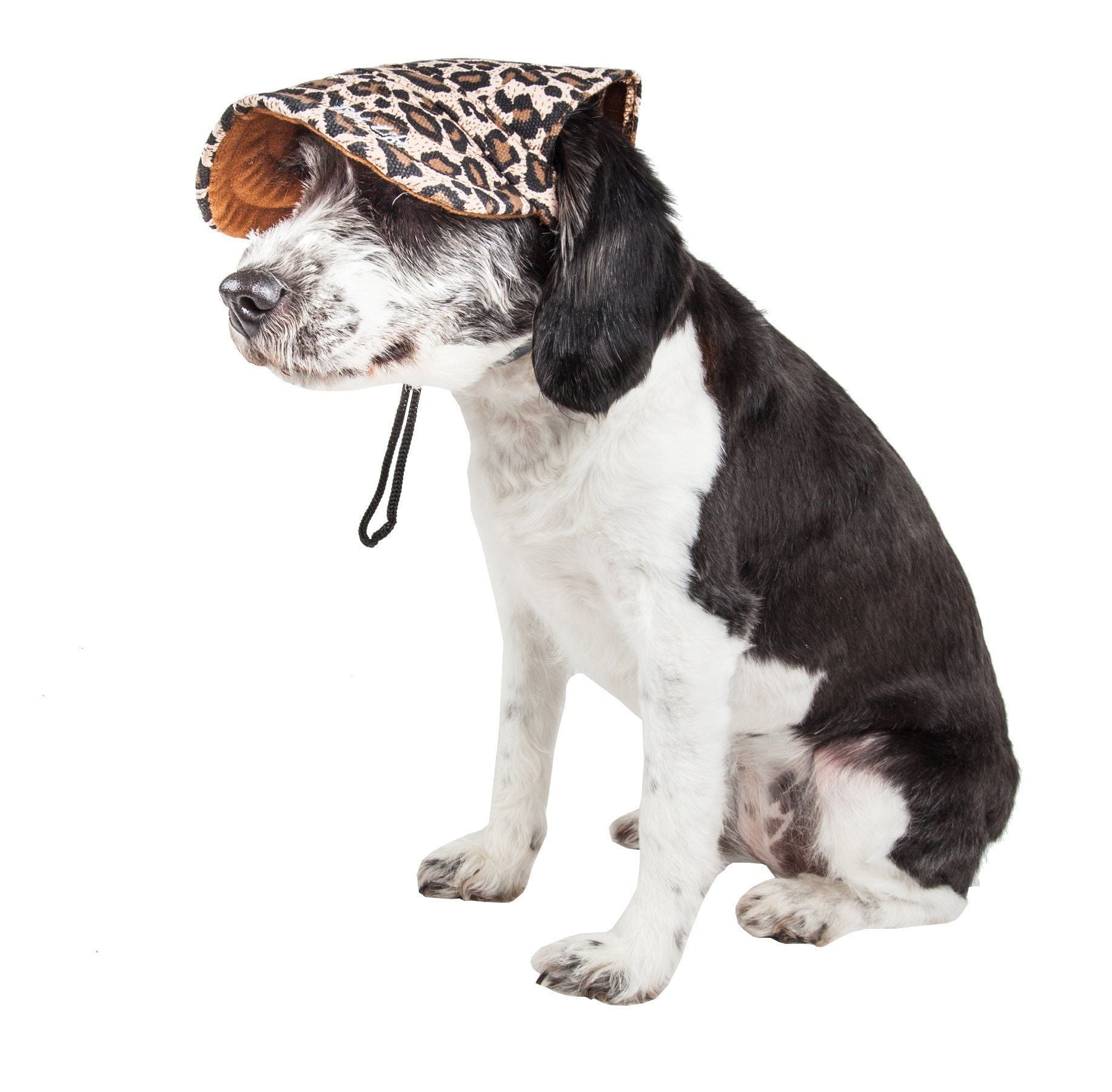 Pet Life ®  'Cheetah Bonita' Cheetah Patterned Uv Protectant Adjustable Fashion Dog Hat Cap