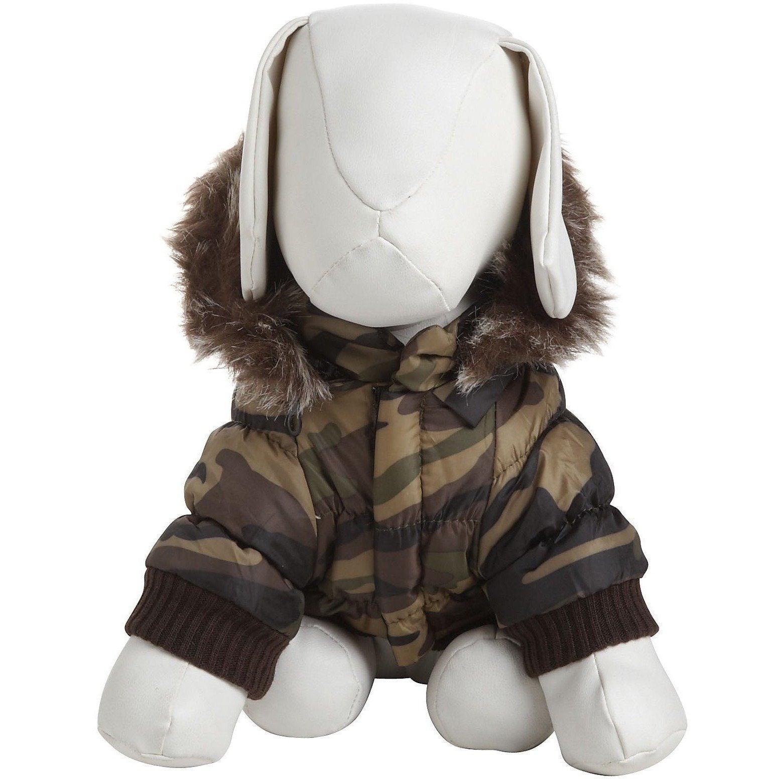 Pet Life ® Classic Metallic Fashion 3M Insulated Dog Coat Parka  w/ Removable Hood