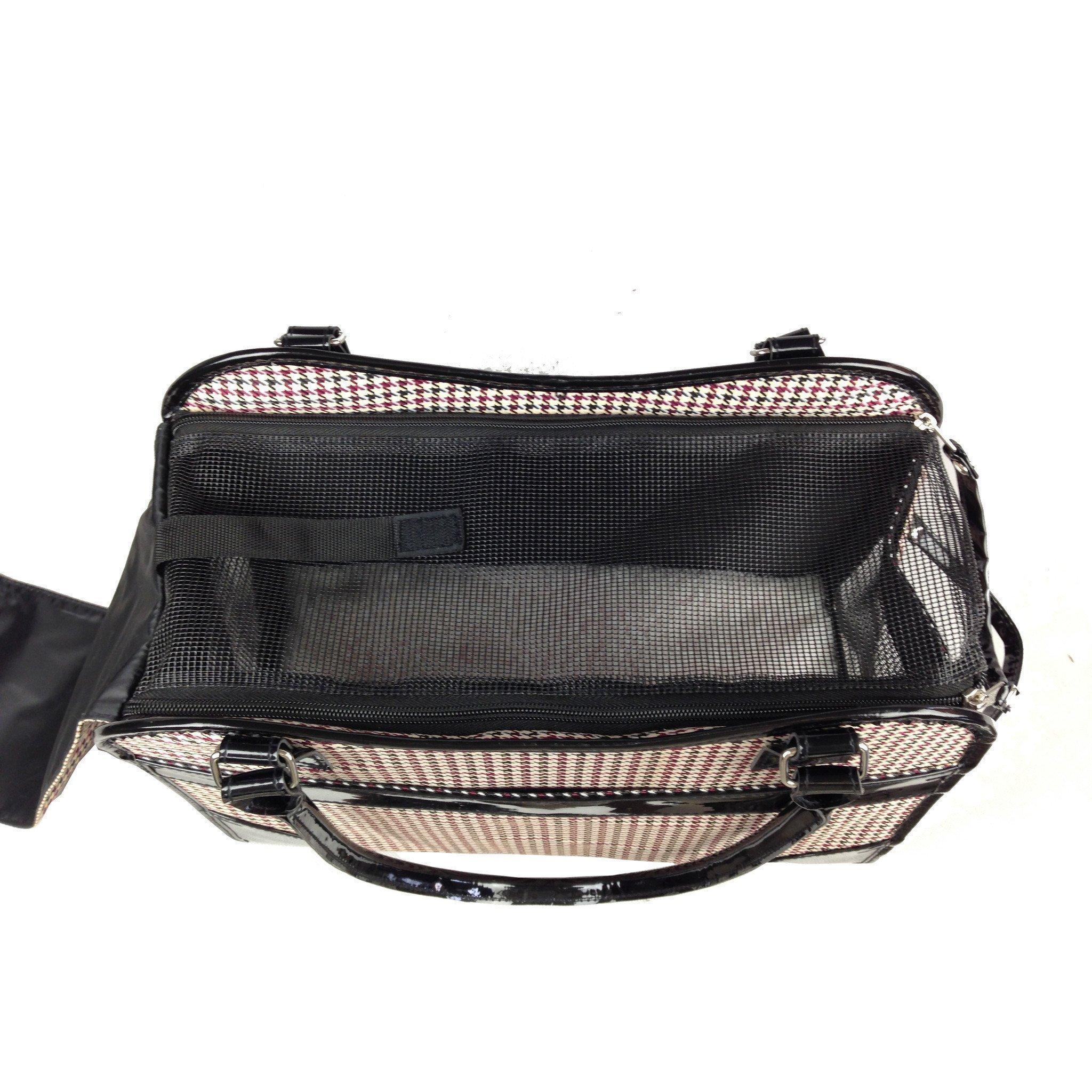 Pet Life ® Exquisite Airline Approved Designer Travel Pet Dog Handbag Carrier
