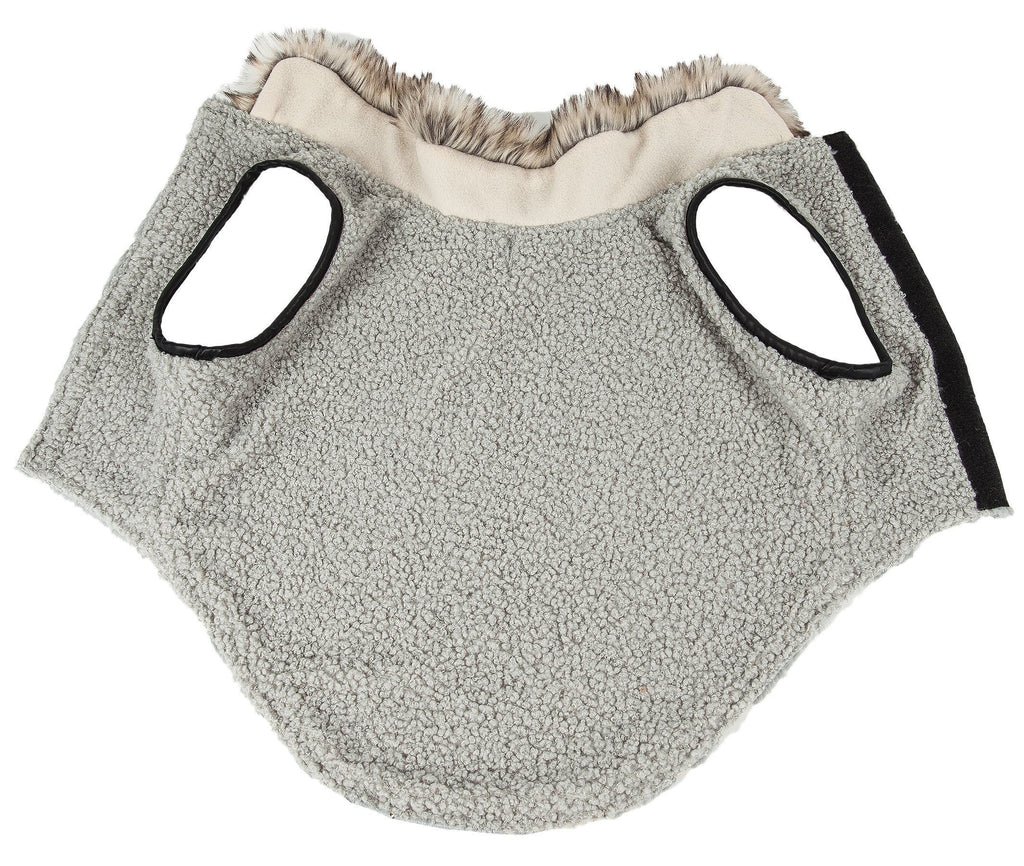 Pet Life ® Luxe 'Gold-Wagger' Gold-Leaf Fashion Designer Fur Dog Coat