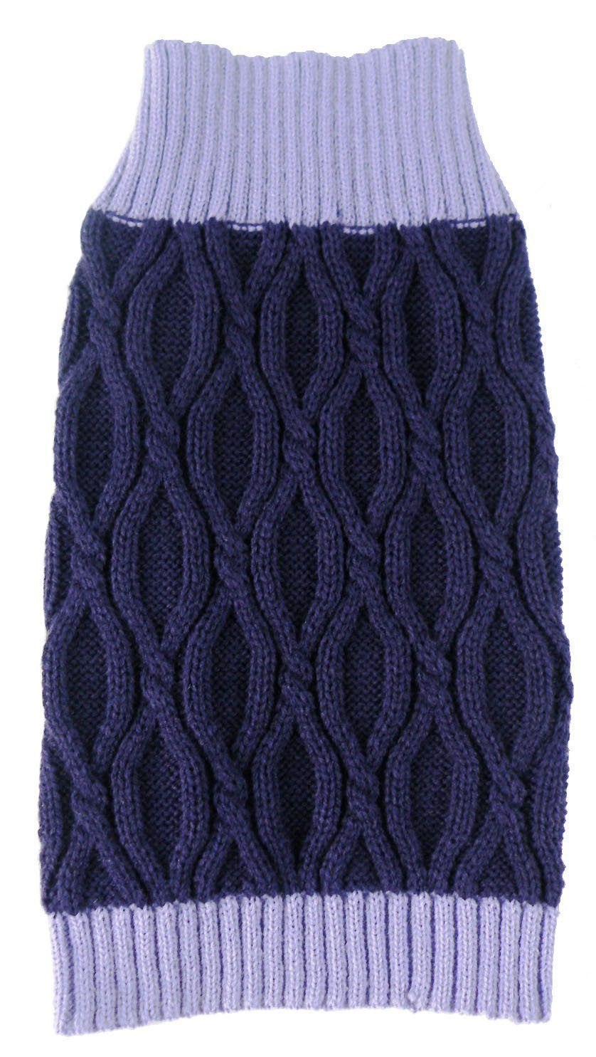Pet Life ® Oval Weaved Heavy Knitted Fashion Designer Dog Sweater